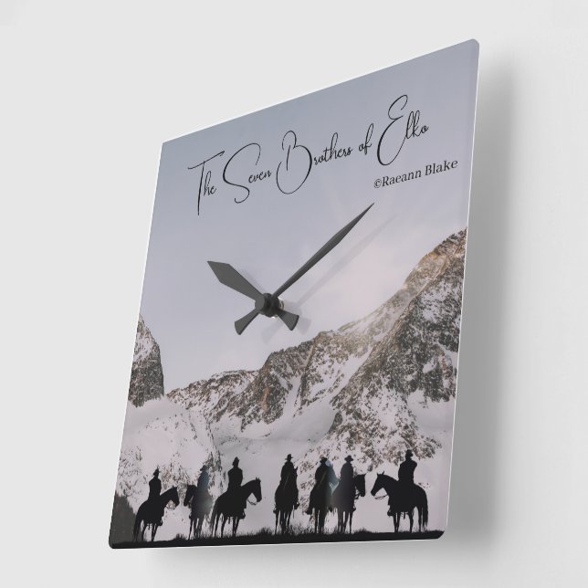 Relógio Quadrado Os Sete Irmãos de Elko Wall Clock (Ângulo)