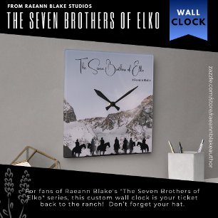 Relógio Quadrado Os Sete Irmãos de Elko Wall Clock