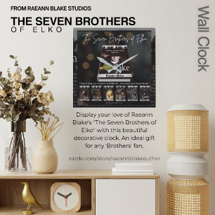 Relógio Quadrado Os Sete Irmãos de Elko Wall Clock