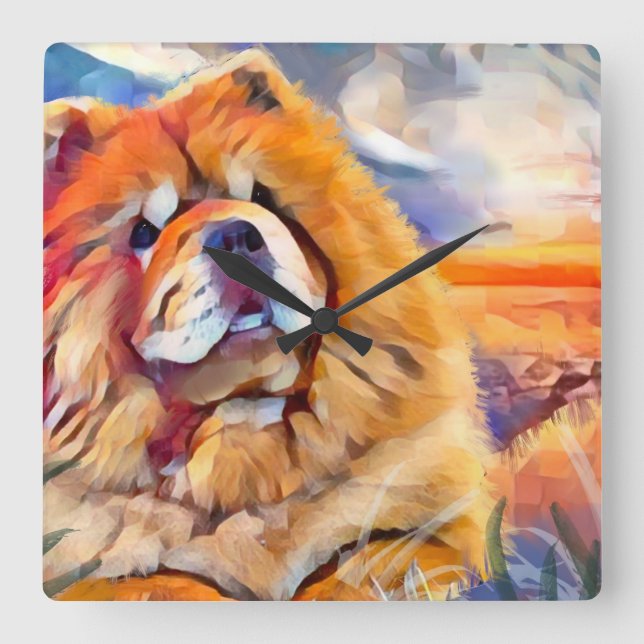 Relógio Quadrado OURO GIRL chow (Frente)