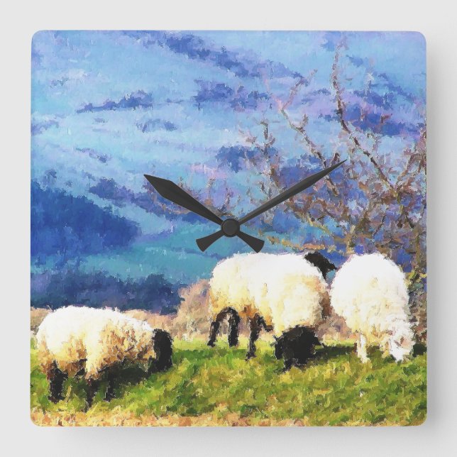 RELÓGIO QUADRADO OVINO (Frente)