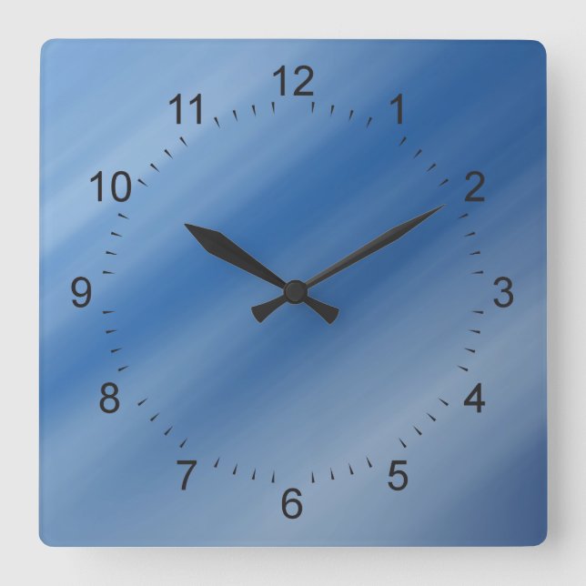 Relógio Quadrado padrão de cores 3 (Frente)