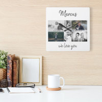 Pai com Crianças e Colagem de Fotos de Pai Familia