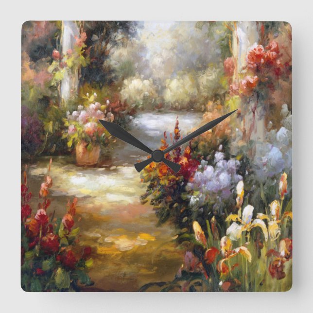 Relógio Quadrado Painel de memória I (Frente)