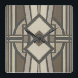 Relógio Quadrado Painel Deco Neutro I<br><div class="desc">Padrões</div>