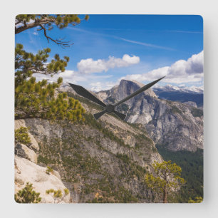 Relógio Quadrado paisagem Half Dome, Califórnia