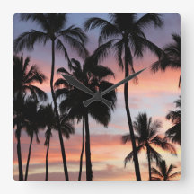 Palmeiras tropicais Sunset