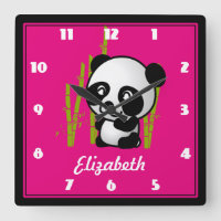 Panda Negra e Branca Personalizada em uma Grove de