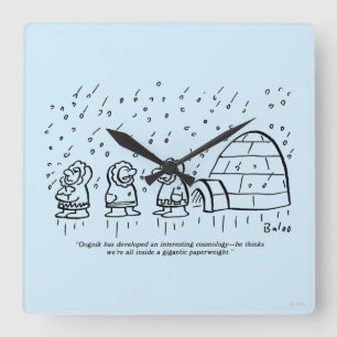 Relógio Quadrado Paperweight