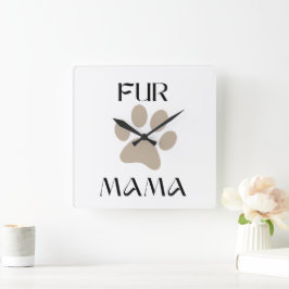 Relógio Quadrado Para Mamãe Pet, Dia das Mães e Aniversário de Aman