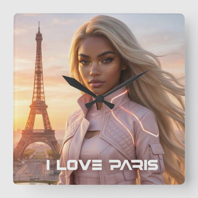 RELÓGIO QUADRADO PARIS - FRANCE (Frente)