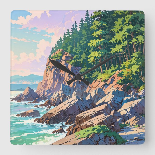 Relógio Quadrado Parque Nacional Acadia (Frente)