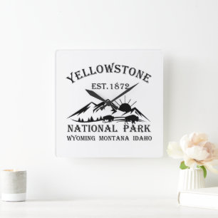 Relógio Quadrado Parque Nacional de Yellowstone