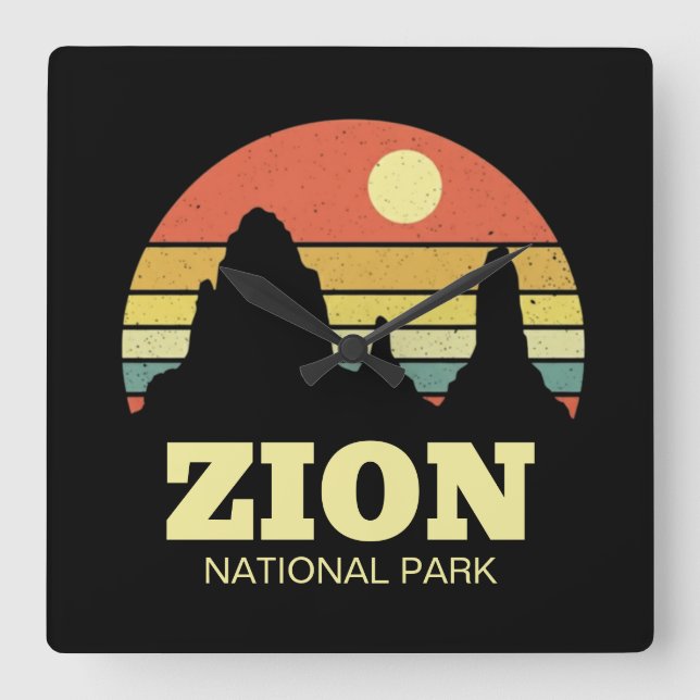 Relógio Quadrado Parque Nacional Zion moderno no sudoeste de Utah (Frente)