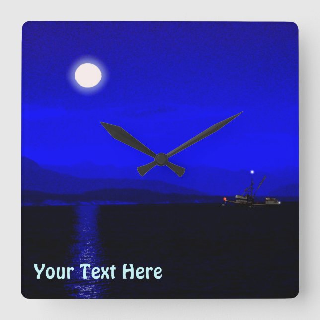 Relógio Quadrado Passagem à Lua (Frente)