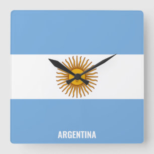 Relógio Quadrado Patriótico Nacional da Argentina