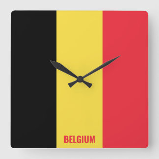 Relógio Quadrado Patriótico Nacional da Bélgica