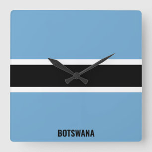 Relógio Quadrado Patriótico Nacional do Botsuana