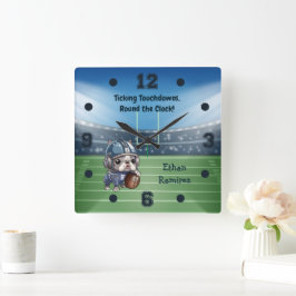 Relógio Quadrado Pedra-de-bico-de-bico-francês