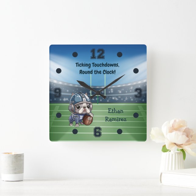 Relógio Quadrado Pedra-de-bico-de-bico-francês (Lar)