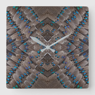 Relógio Quadrado Pele de Fábrica de Design Fractal