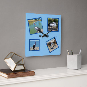 Relógio Quadrado Pelicanos, Os Quatro Quadros Fotográficos Mais Fre