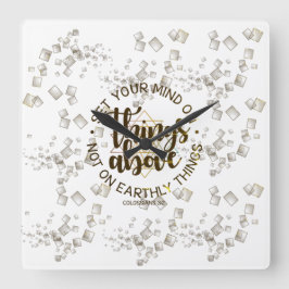 Relógio Quadrado pensar