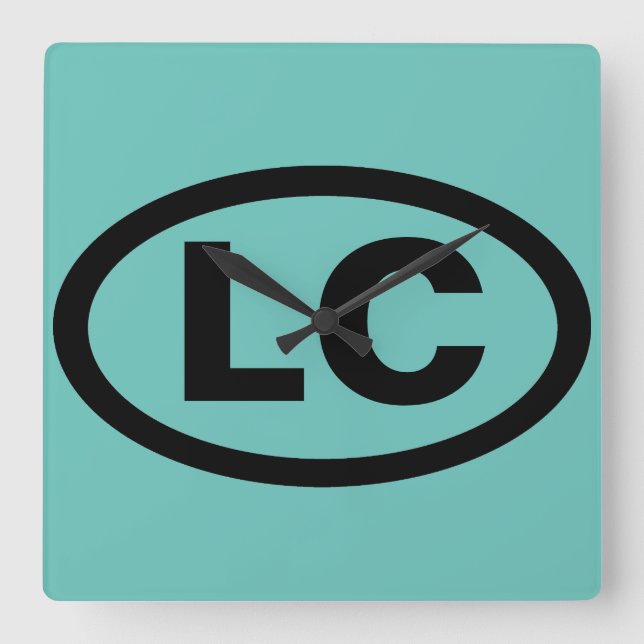 Relógio Quadrado Pequeno Compton, RI LC (Frente)