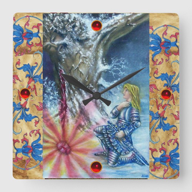 RELÓGIO QUADRADO PERCEPÇÃO E VISÃO DO FERIMENTO SANTO (Frente)