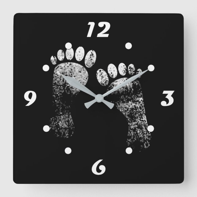 Relógio Quadrado Pernas favoritas (Frente)