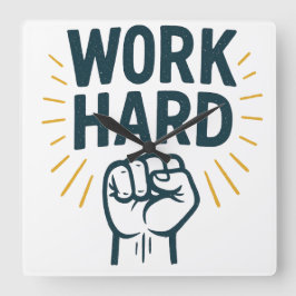 Relógio Quadrado Perseguição implacável da grandeza