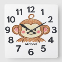 Personalised Child's Wall Clock