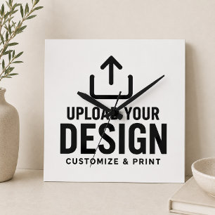 Relógio Quadrado Personalizado Marca Personalizada