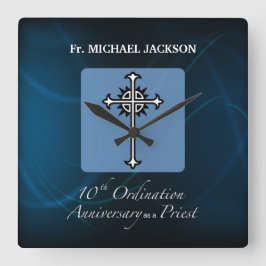 Relógio Quadrado Personalizar, 10.º Aniversário da Ordenação do Pad