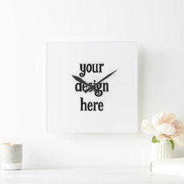 Relógio Quadrado Personalizar ou personalizar