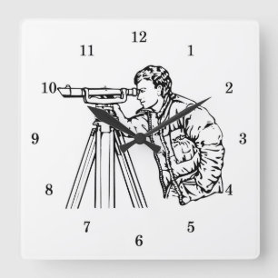 Relógio Quadrado Pesquisador profissional