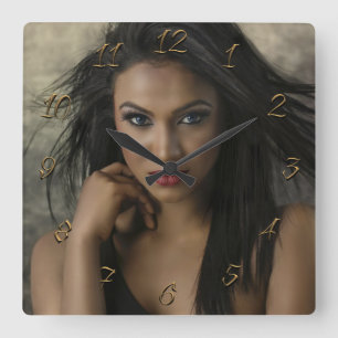 Relógio Quadrado Pêssegos