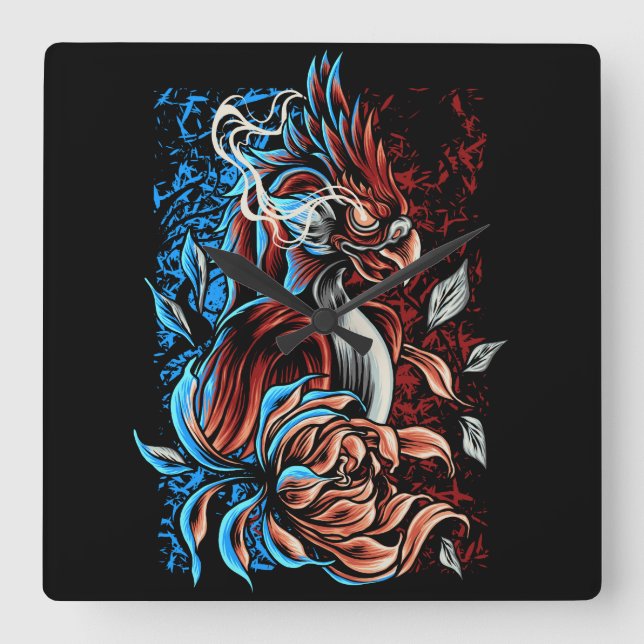 Relógio Quadrado Phoenix (Frente)