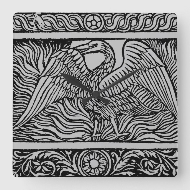 Relógio Quadrado Phoenix, 1524 (Frente)