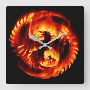 Relógio Quadrado Phoenix wall clock