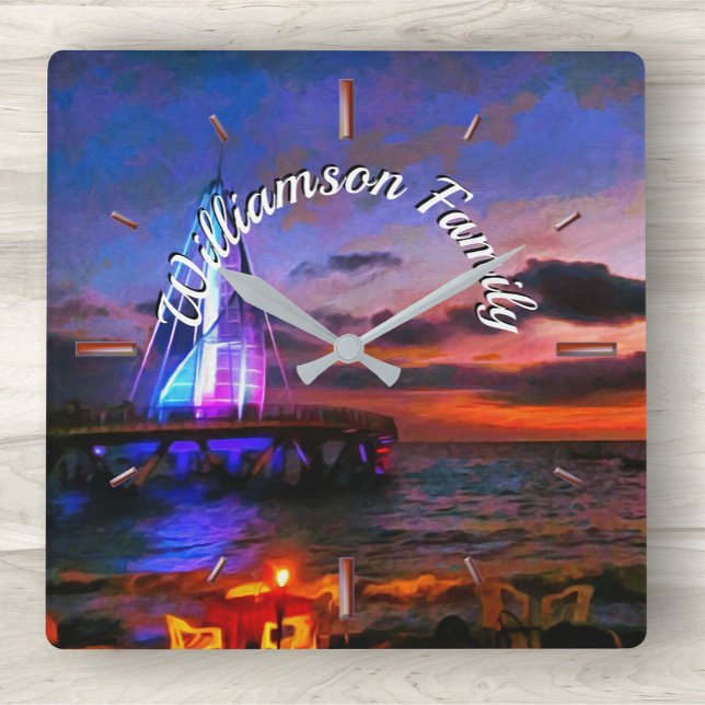 Relógio Quadrado Pier da Família Los Muertos 1182 (Criador carregado)