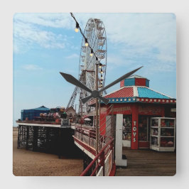 Relógio Quadrado Pier de Blackpool