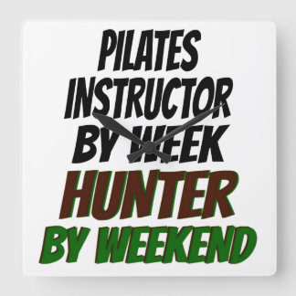 Relógio Quadrado Pilates Instrutor Hunter