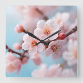 Relógio Quadrado Pink Blossom Magic