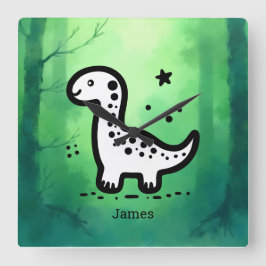 Relógio Quadrado Placa de papel