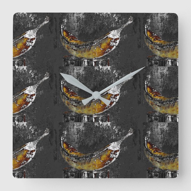 Relógio Quadrado planície (Frente)