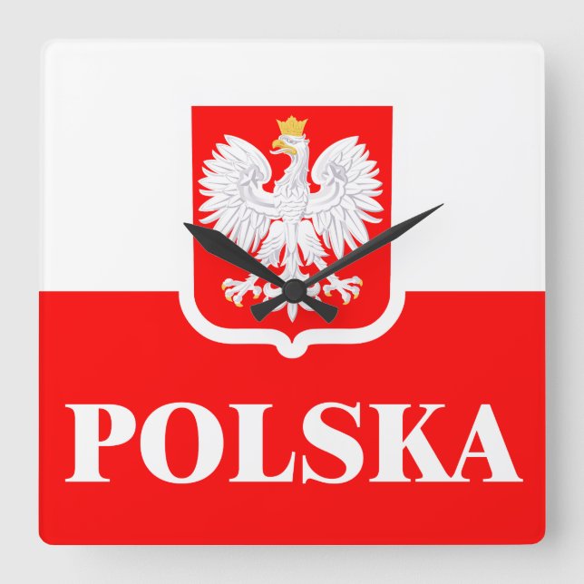Relógio Quadrado Polska 1 (Frente)