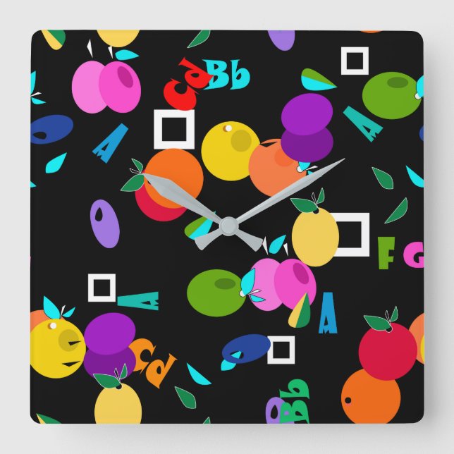 Relógio Quadrado Pomar (Frente)