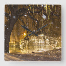 Ponte chinesa na neve.