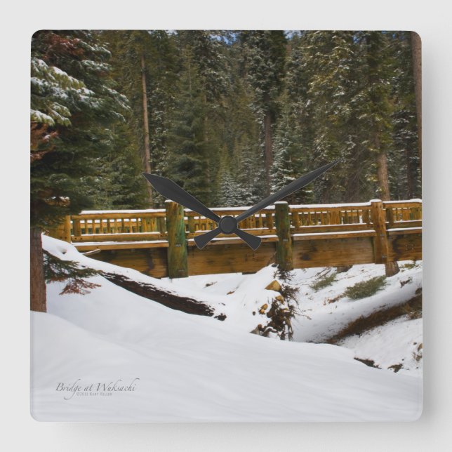 Relógio Quadrado Ponte em Wuksachi (Frente)